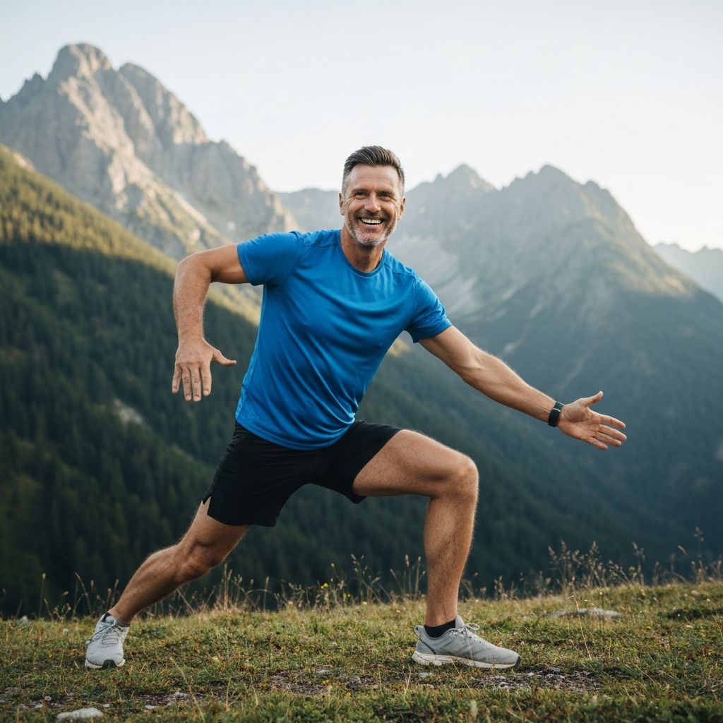 Man enjoying outdoor activity